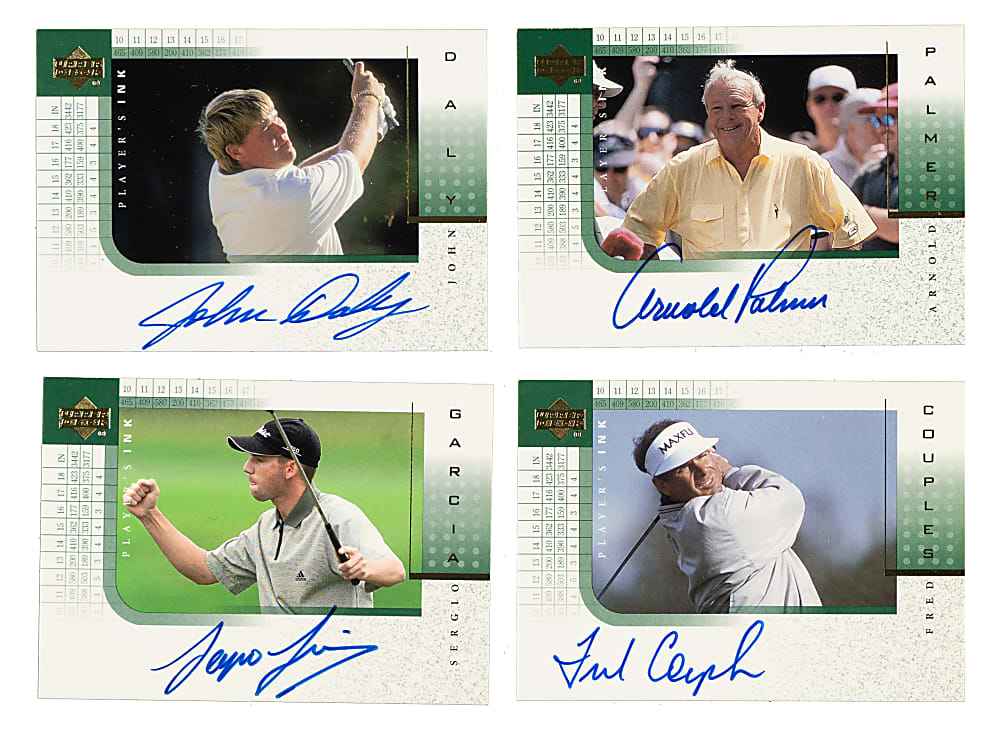 2001 Upper Deck Player's Ink Golf Near-Complete Set (23/24) Including Arnold Palmer and Fred Couples