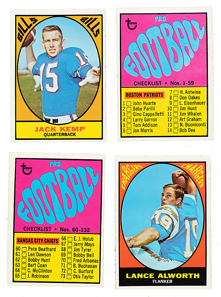 High-Grade 1967 Topps Football Complete Set (132)