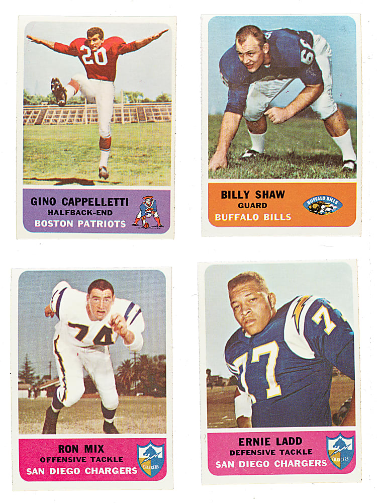 1962 Fleer Football Complete Set (88)