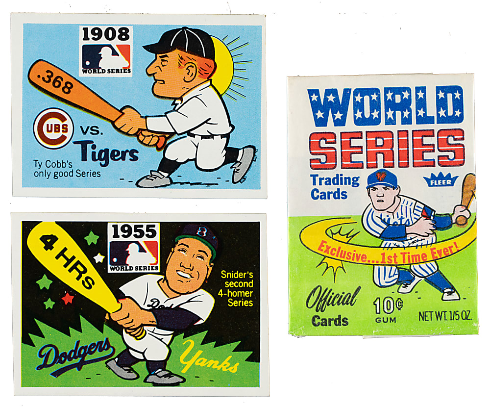 1970 and 1971 Fleer "World Series" Complete Set Pair (2 Sets, 134 Cards)