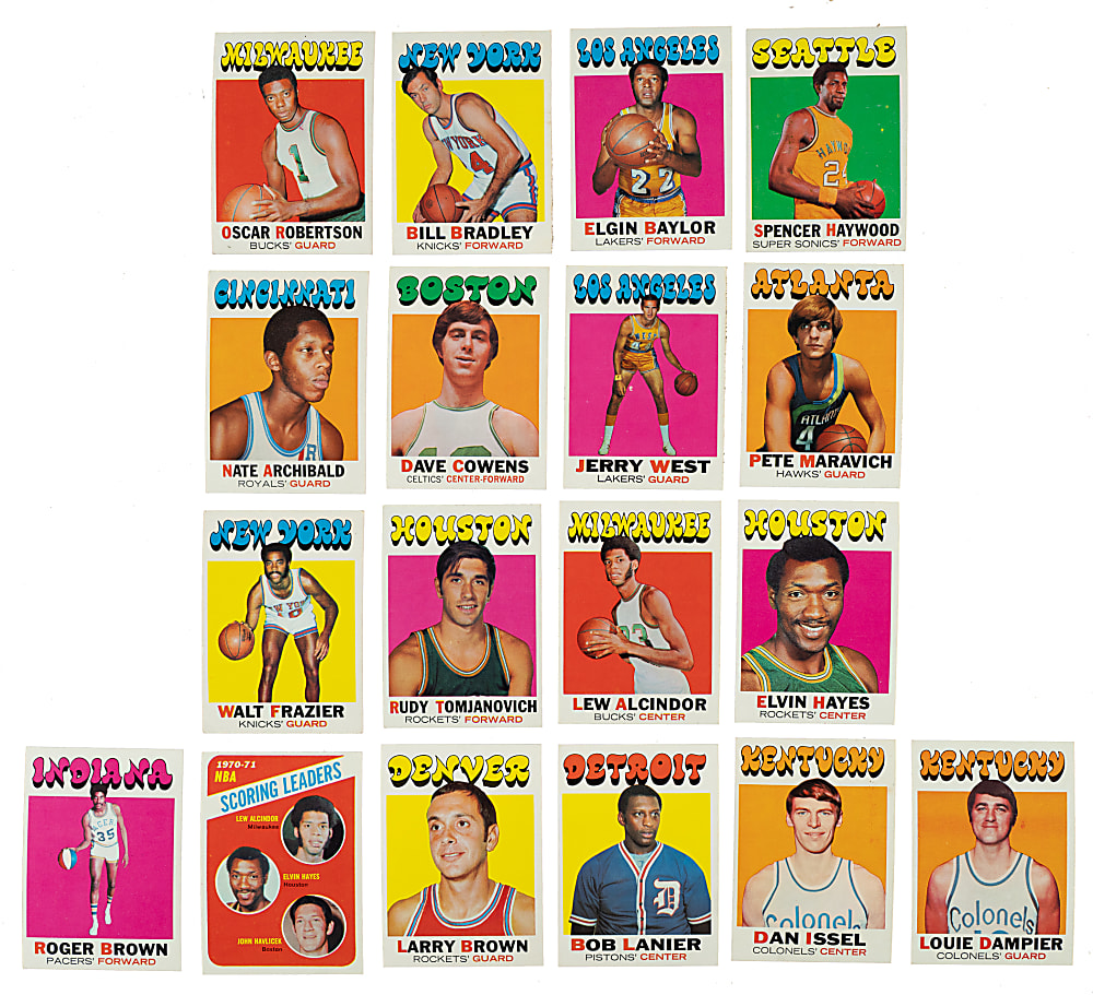 1971-1972 Topps Basketball Complete Set (233)