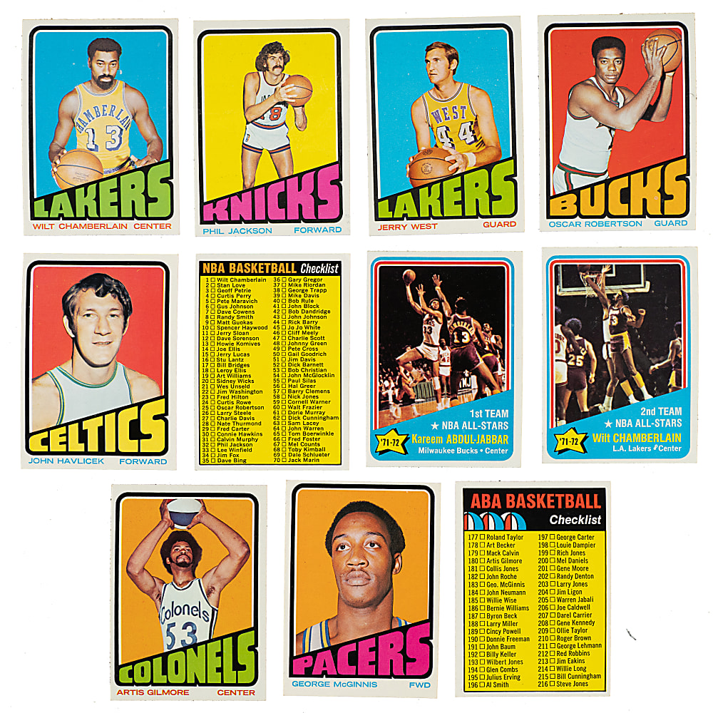 1972-1973 Topps Basketball Complete Set (264)