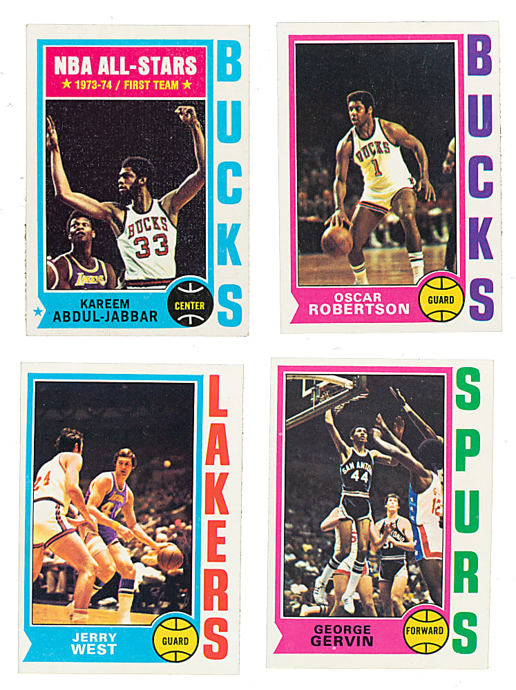 1974-1975 Topps Basketball Complete Set (264)