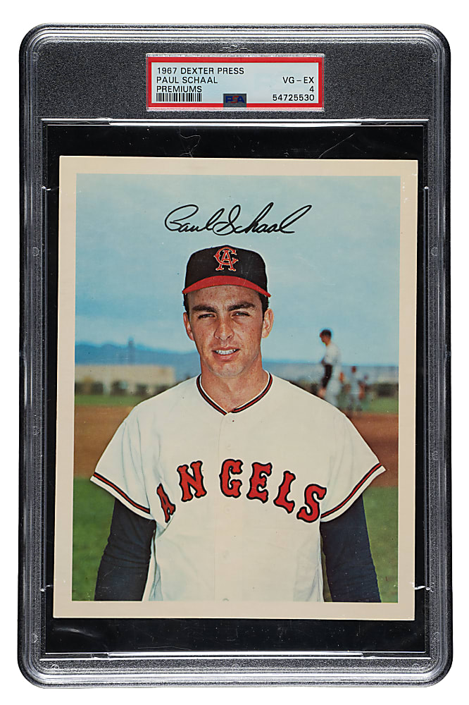 Extremely Rare 1967 Dexter Press Premiums Paul Schaal PSA VG-EX 4