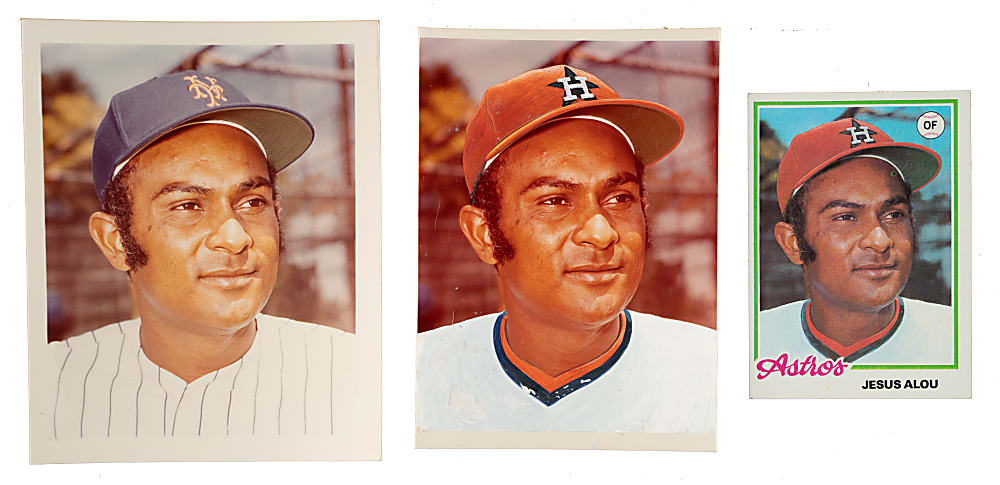 Circa 1978 Jesus Alou Original Photograph - Image Used For 1978 Topps Burger King Card