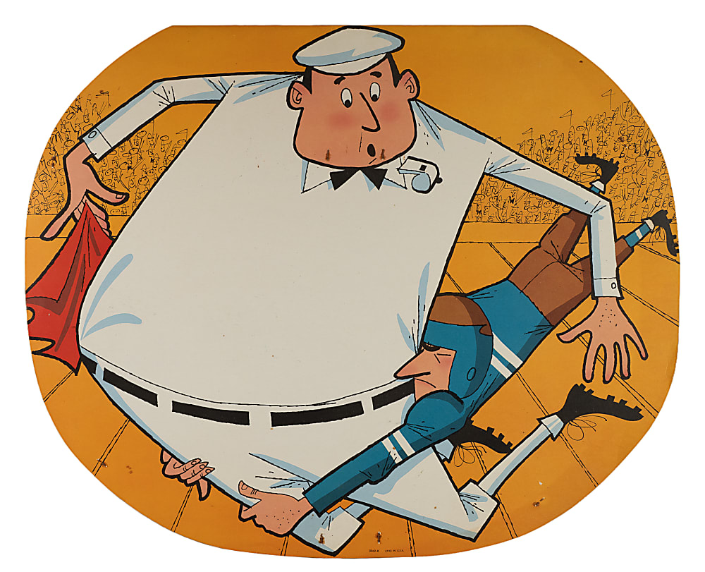 1960s Post Cereal Football Grocery Store Display Collection (6)