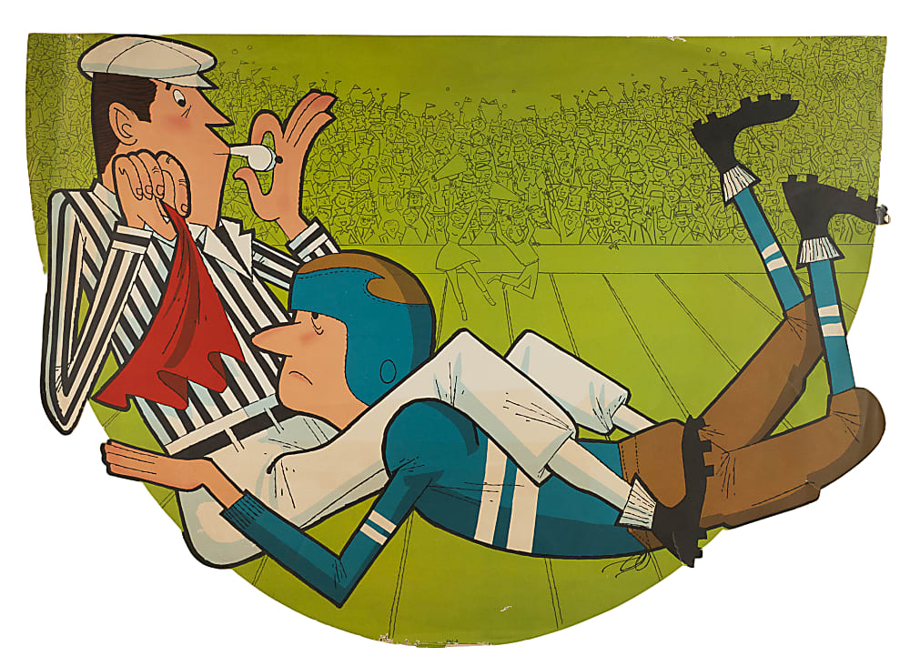 1960s Post Cereal Football Grocery Store Display Collection (6)