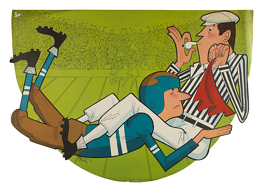 1960s Post Cereal Football Grocery Store Display Collection (6)