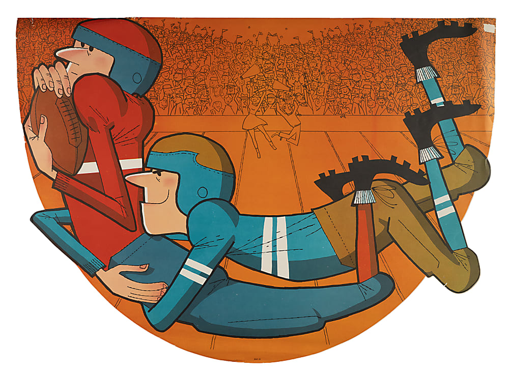 1960s Post Cereal Football Grocery Store Display Collection (6)