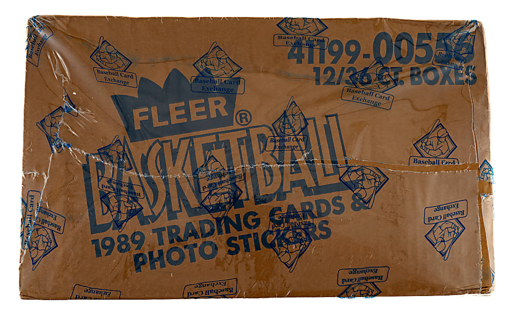 1989-1990 Fleer Basketball Factory-Sealed Unopened Wax Box Case (12 Boxes) - BBCE