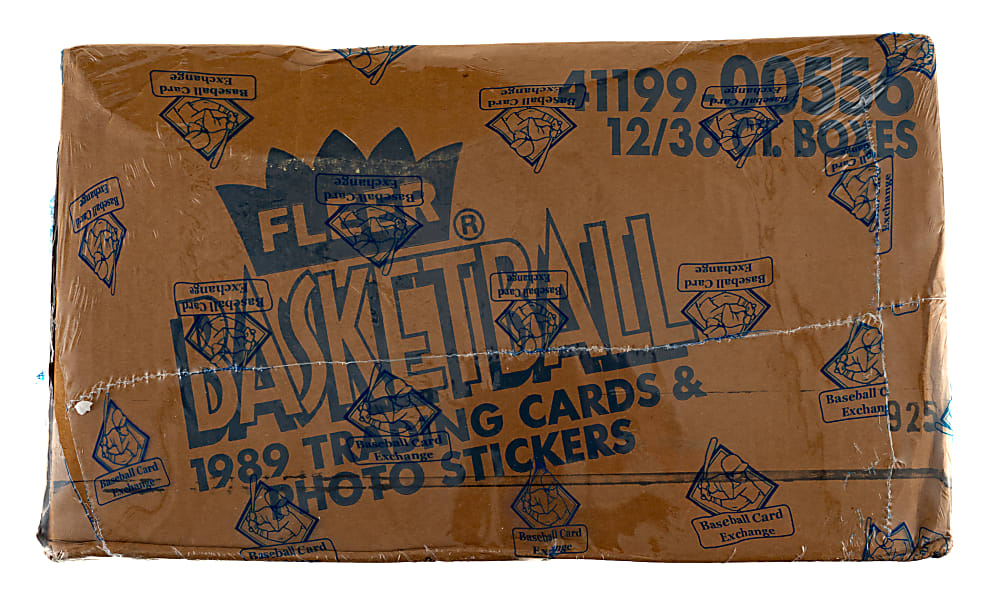 1989-1990 Fleer Basketball Factory-Sealed Unopened Wax Box Case (12 Boxes) - BBCE