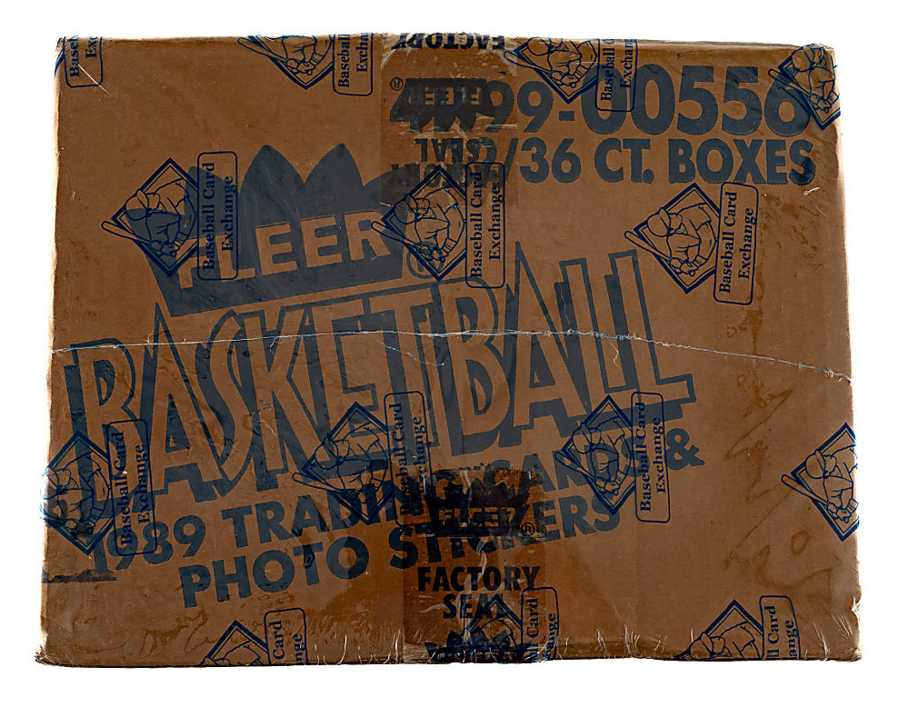 1989-1990 Fleer Basketball Factory-Sealed Unopened Wax Box Case (12 Boxes) - BBCE