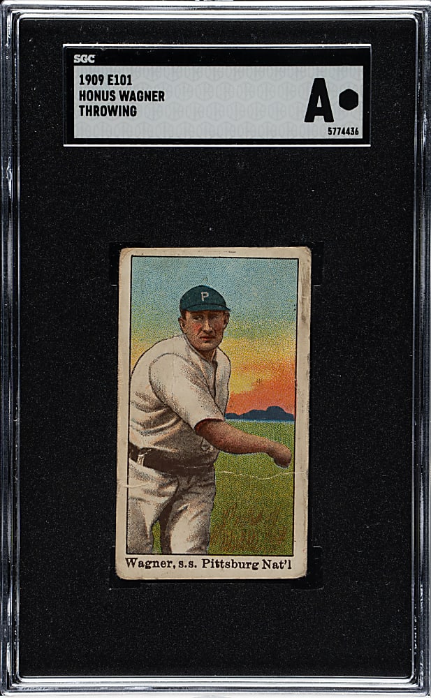 1909 E101 Anonymous "Set of 50" Honus Wagner Throwing SGC Authentic