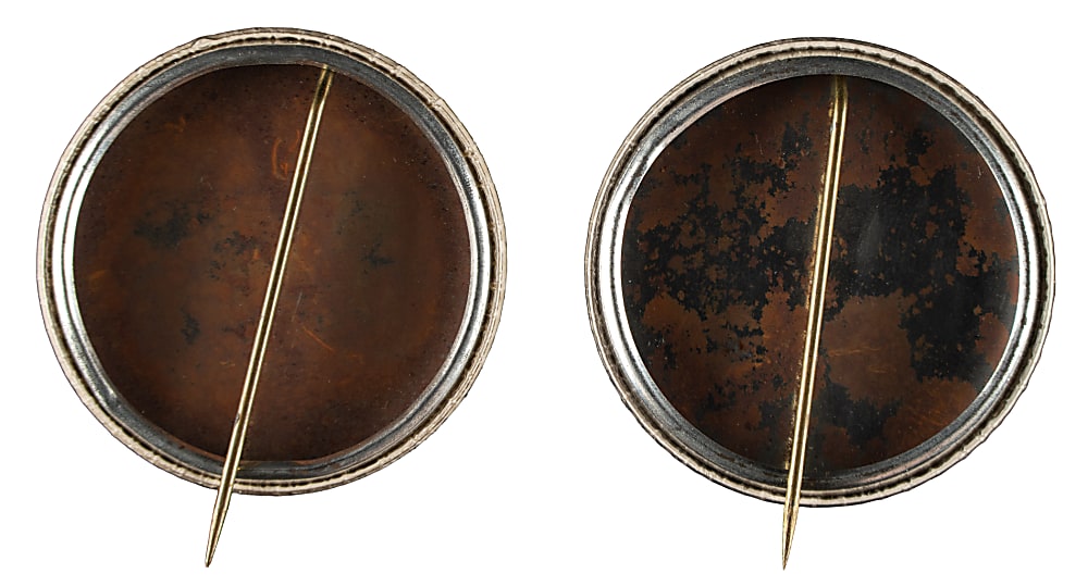 1961 "I'm For Mantle" and "I'm For Maris" Stadium Pin Set - Newly Discovered!