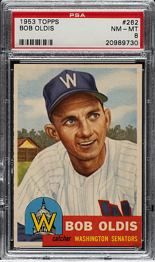 1953 Topps #262 Bob Oldis PSA NM-MT 8
