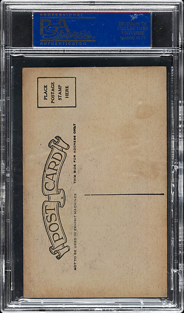 1926-1929 "Exhibit-Style Postcard-Back" Walter Johnson PSA EX 5