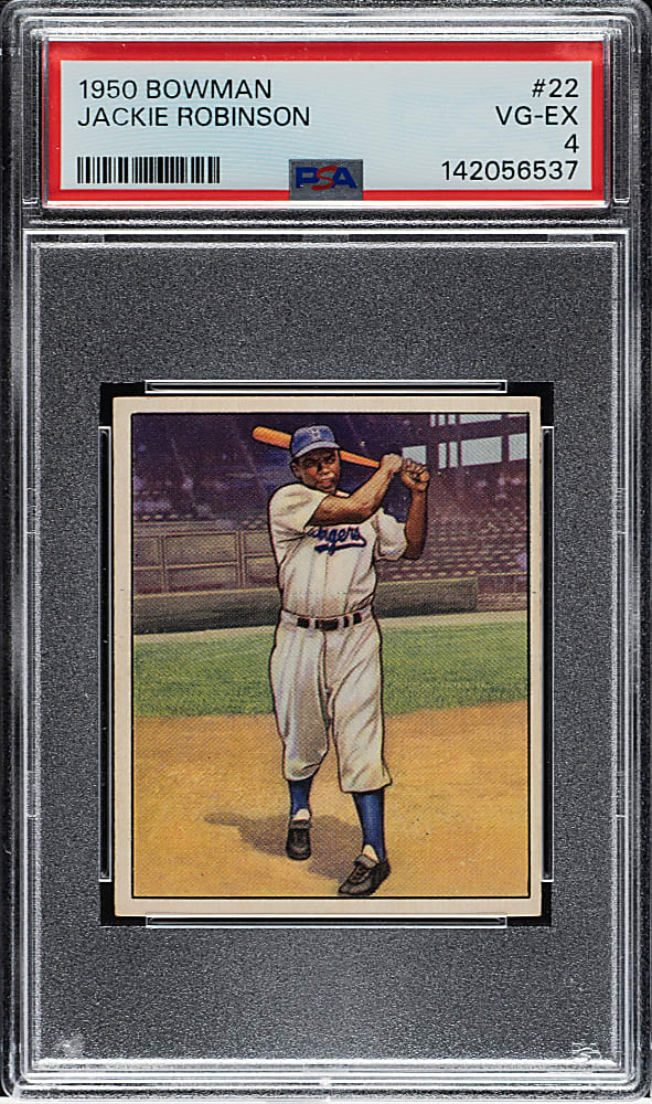 1950 Bowman #22 Jackie Robinson PSA VG-EX 4