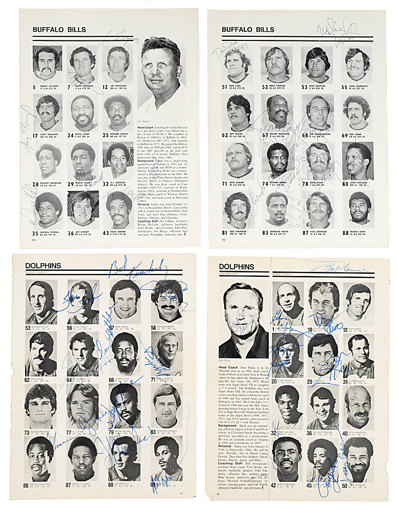 Football Hall of Famers and Stars Signed Photograph and Magazine Page Collection (58) Including Halas, Hinkle, Kinard, Nagurski, and Strong