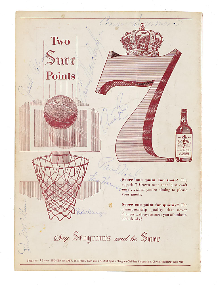 1947 to 1998 Basketball Multi-Signed Program and Magazine Collection (11) Including Oscar Robertson, Bob Cousy, and George Mikan