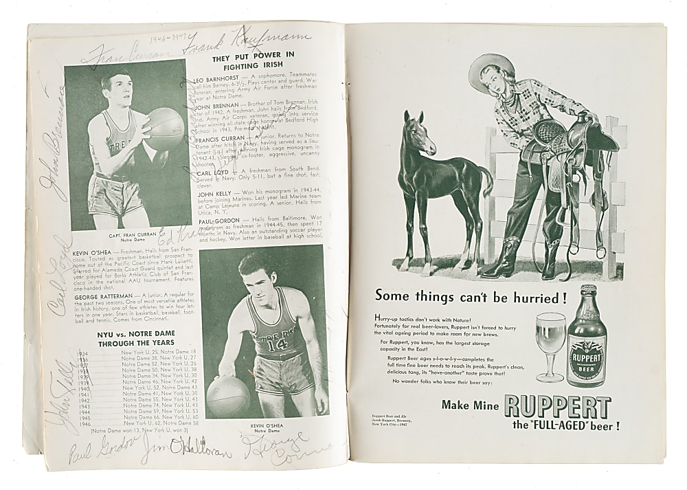 1947 to 1998 Basketball Multi-Signed Program and Magazine Collection (11) Including Oscar Robertson, Bob Cousy, and George Mikan
