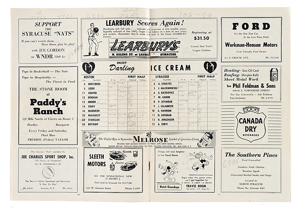 1947 to 1998 Basketball Multi-Signed Program and Magazine Collection (11) Including Oscar Robertson, Bob Cousy, and George Mikan