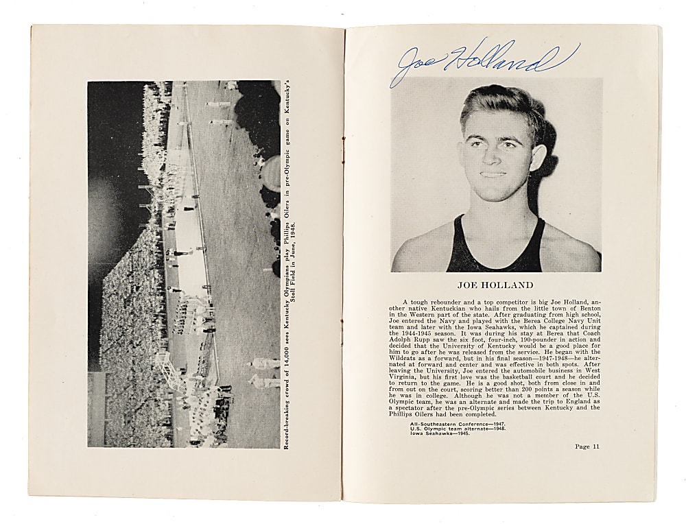 1947 to 1998 Basketball Multi-Signed Program and Magazine Collection (11) Including Oscar Robertson, Bob Cousy, and George Mikan