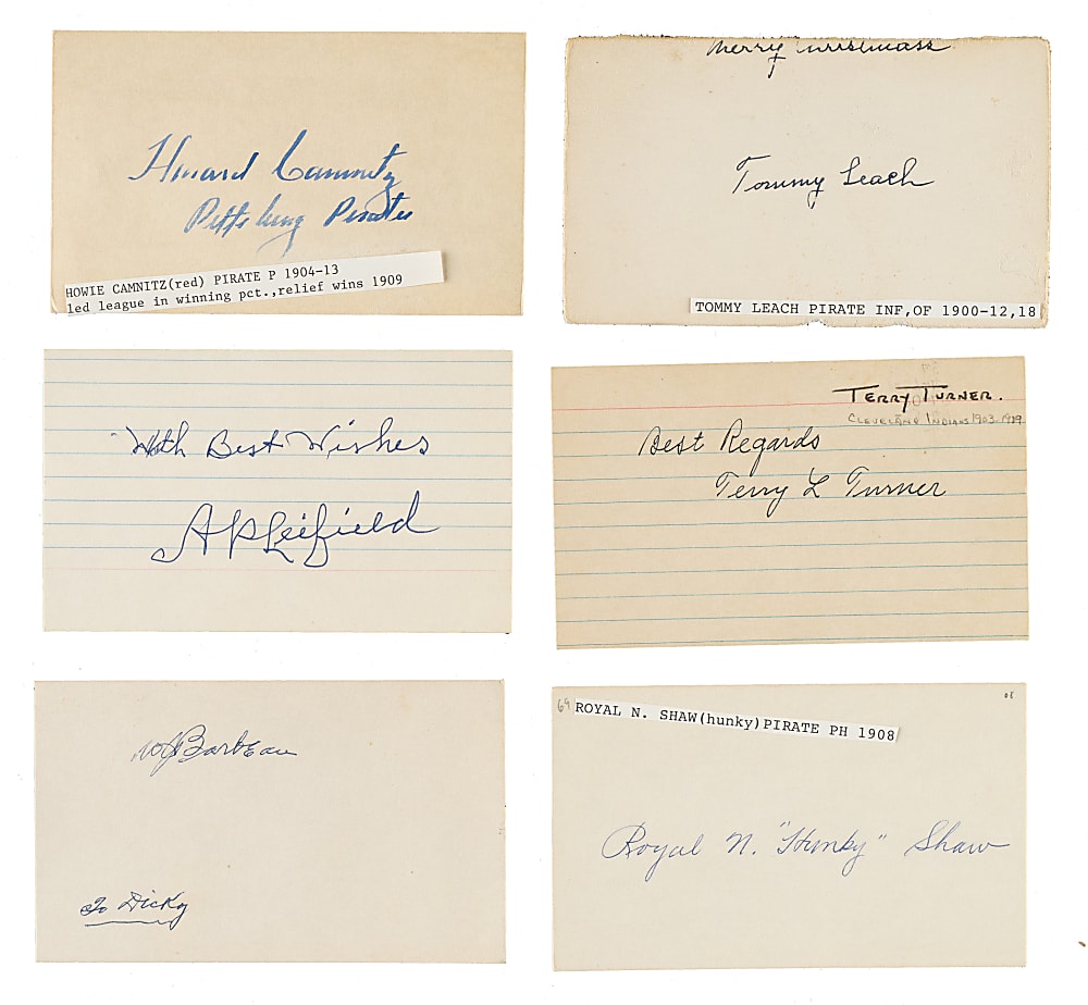 1910-Era Pittsburgh Pirates Signature Collection (21) - All Players Featured in the T206 Set!