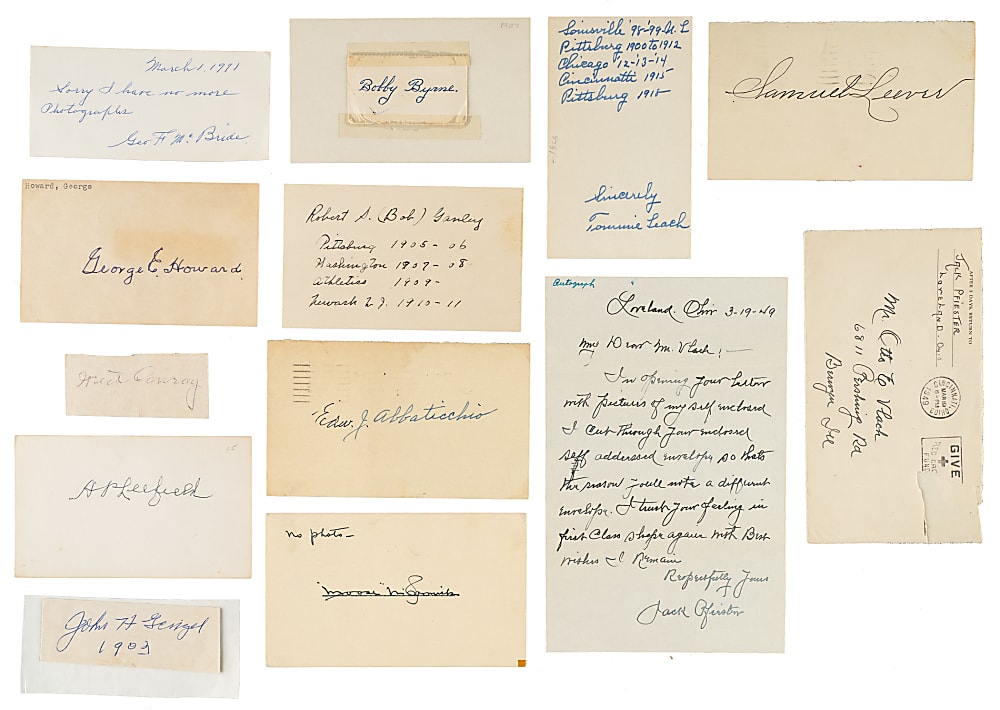 1910-Era Pittsburgh Pirates Signature Collection (21) - All Players Featured in the T206 Set!