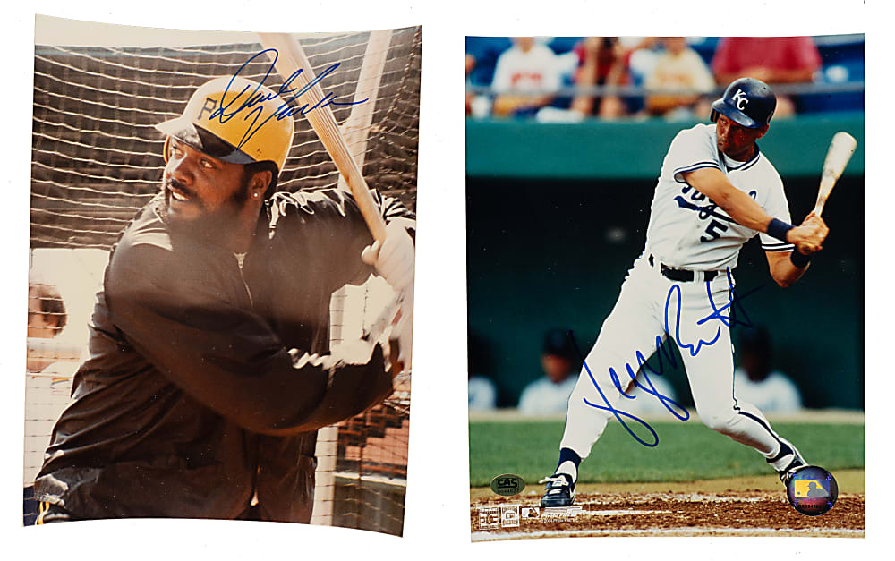 Hall of Fame and Stars Signed Photograph and Magazine-Page Collection (65) Including Berra, Seaver, and Rose