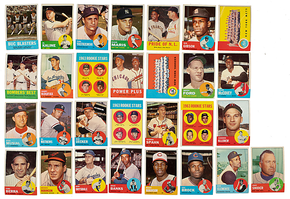 1963 Topps Complete Set (576) Including #537 Pete Rose Rookie PSA EX-MT 6