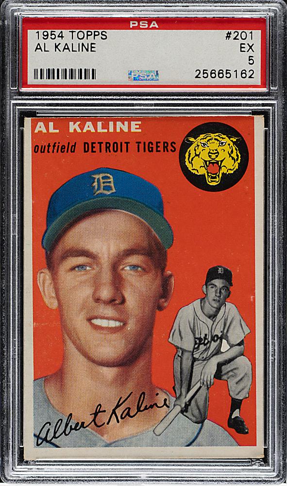 1954 Topps #201 Al Kaline Rookie PSA EX 5