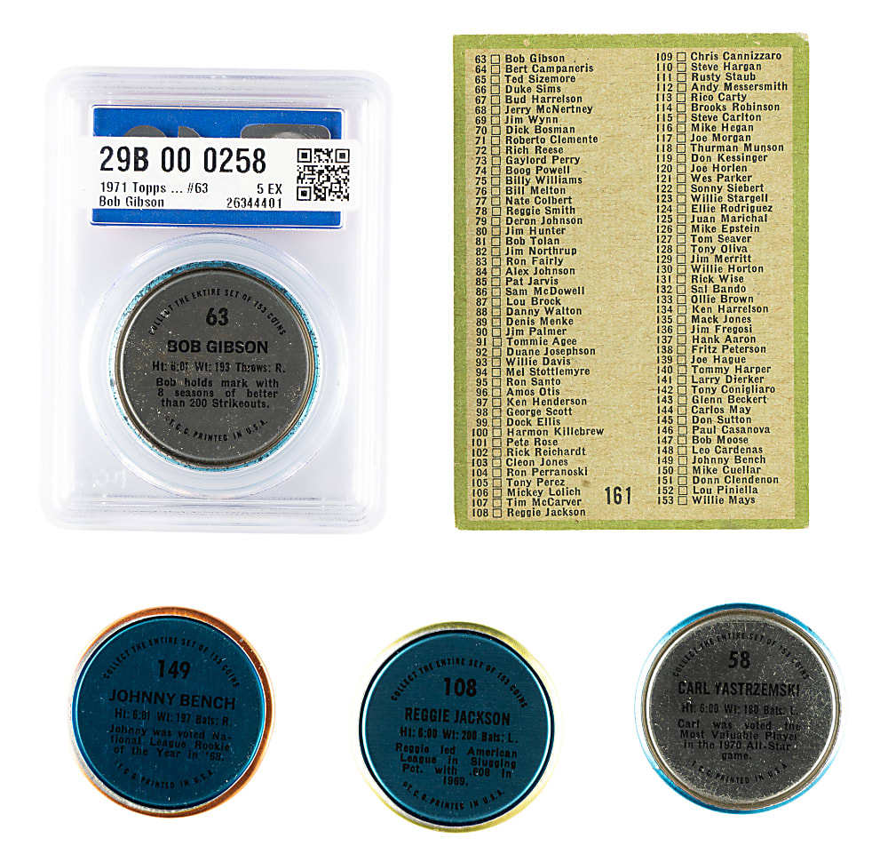 1971 Topps Coins Complete Set (153)