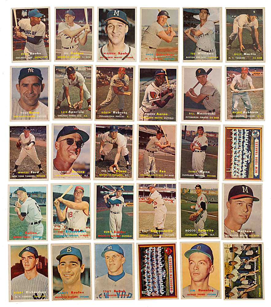 1957 Topps Complete Set (407)