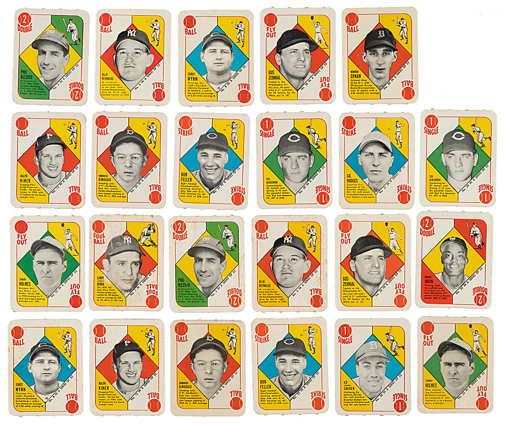 1951 Topps Red Back Complete Set Pair (2 Sets, 104 Cards)