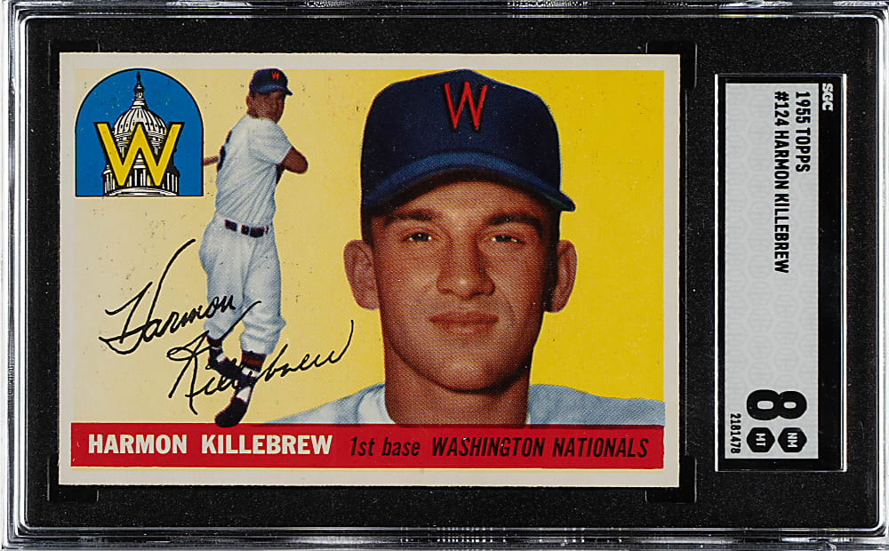1955 Topps #124 Harmon Killebrew Rookie SGC NM/MT 8