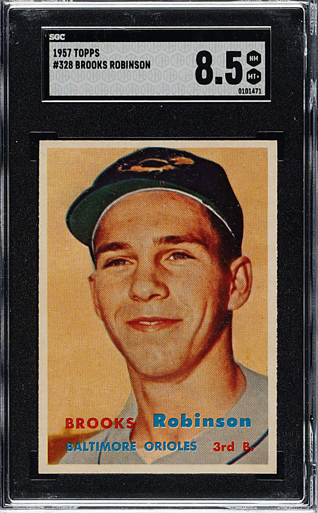 1957 Topps #328 Brooks Robinson Rookie SGC NM/MT+ 8.5