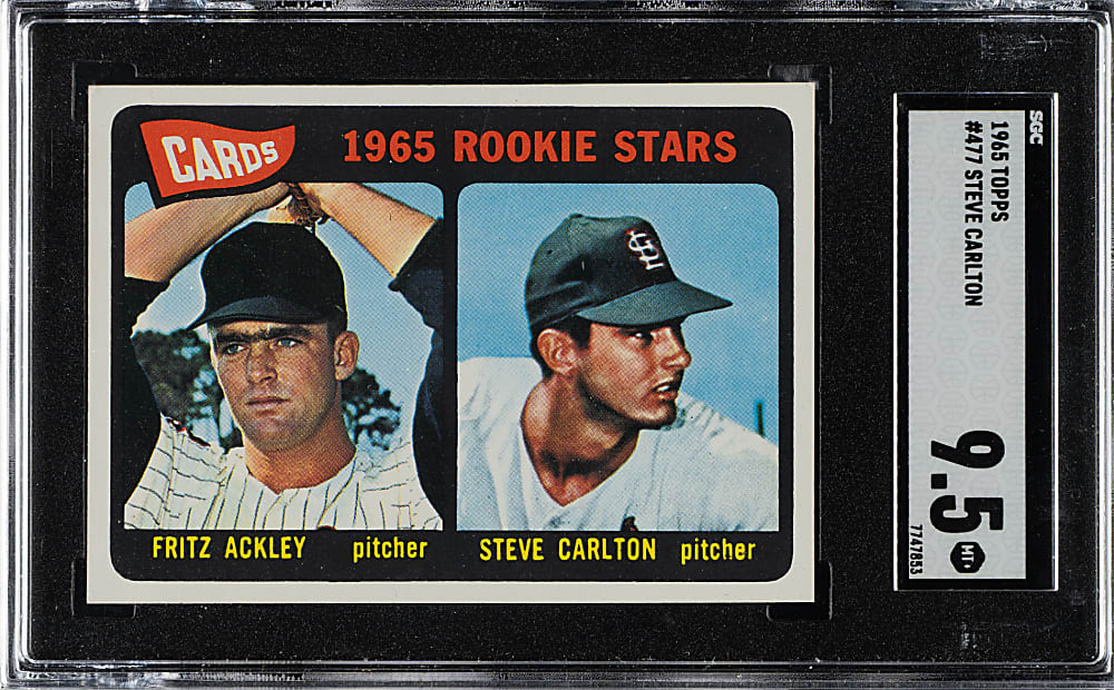 1965 Topps #477 Steve Carlton Rookie SGC MINT+ 9.5