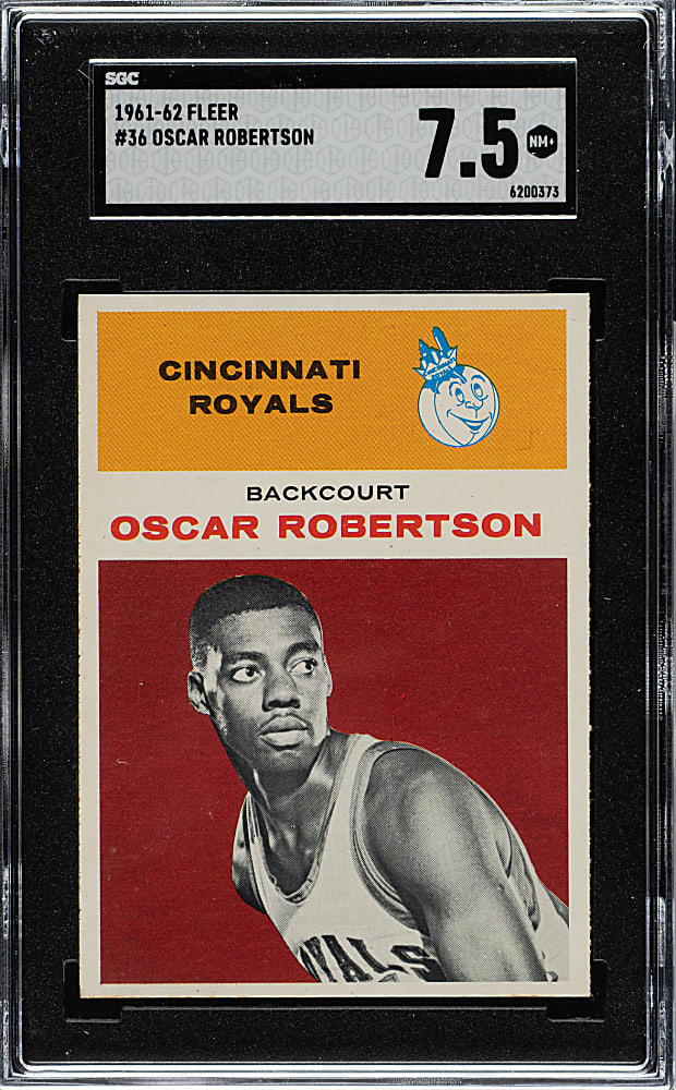 1961-1962 Fleer Basketball #36 Oscar Robertson Rookie SGC NM+ 7.5