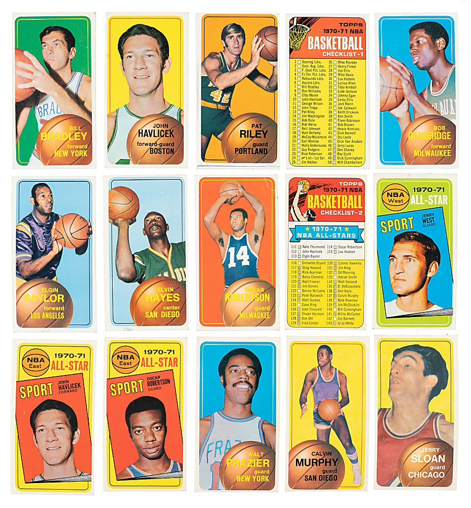 1970-1971 Topps Basketball Complete Set (175)