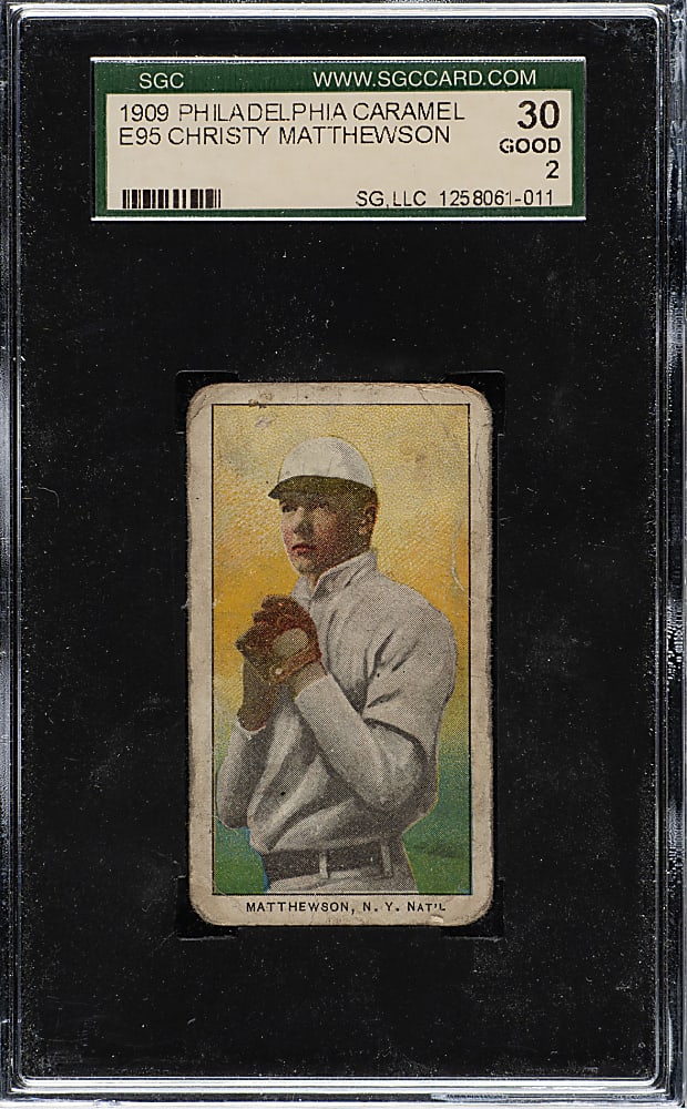 1909 E95 Philadelphia Caramel Christy Mathewson SGC GOOD 30