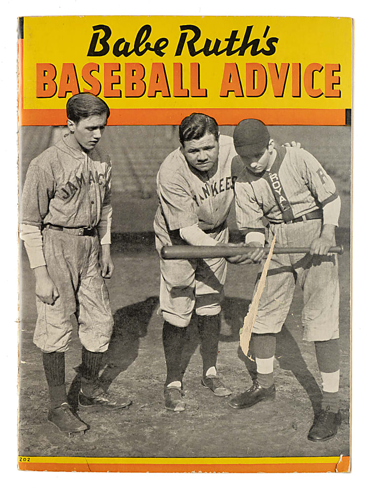 1936 "Babe Ruth's Baseball Advice" - Signed and Inscribed by Babe Ruth - JSA (Ex-Barry Halper Collection)