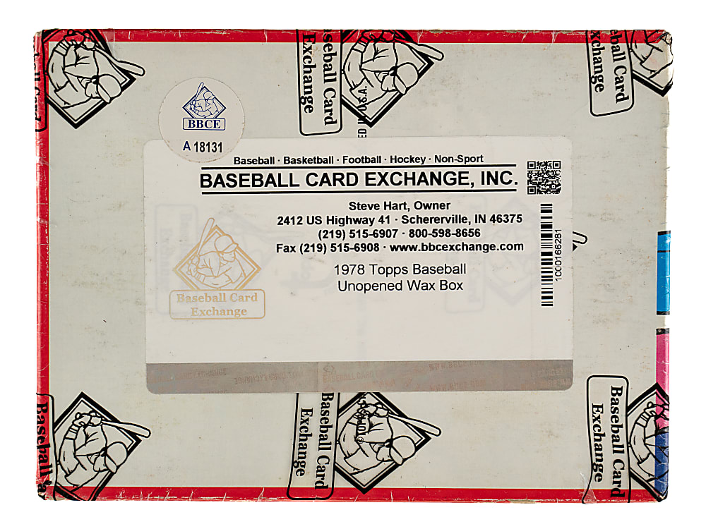 1978 Topps Unopened Wax Box (36 Packs) - BBCE