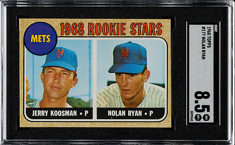 1968 Topps #177 Nolan Ryan Rookie SGC NM/MT+ 8.5