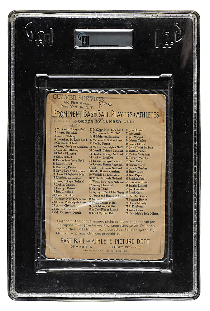 1911 T3 Turkey Red #9 Ty Cobb