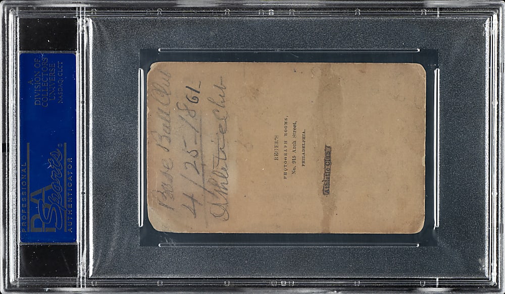 Extraordinary 1864 Brooklyn Resolutes CDV Including Henry Chadwick and Mort Rogers - One of the Earliest and Most Significant Team Images in Existence!