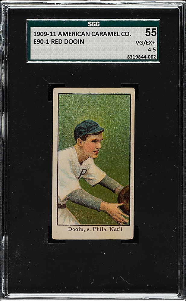 1909-1911 E90-1 American Caramel Red Dooin SGC VG/EX+ 55