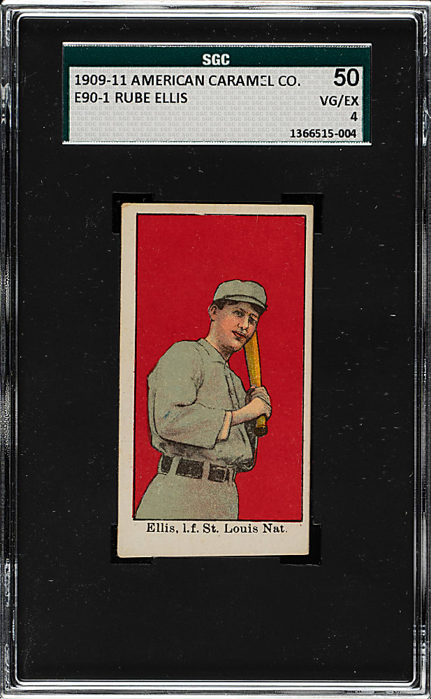 1909-1911 E90-1 American Caramel Rube Ellis SGC VG/EX 50