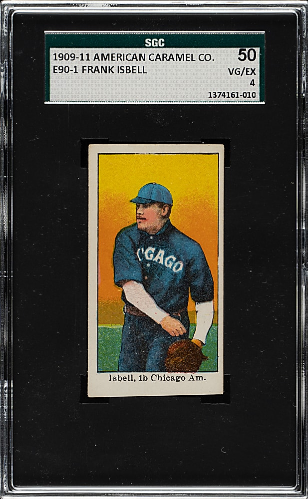 1909-1911 E90-1 American Caramel Frank Isbell SGC VG/EX 50