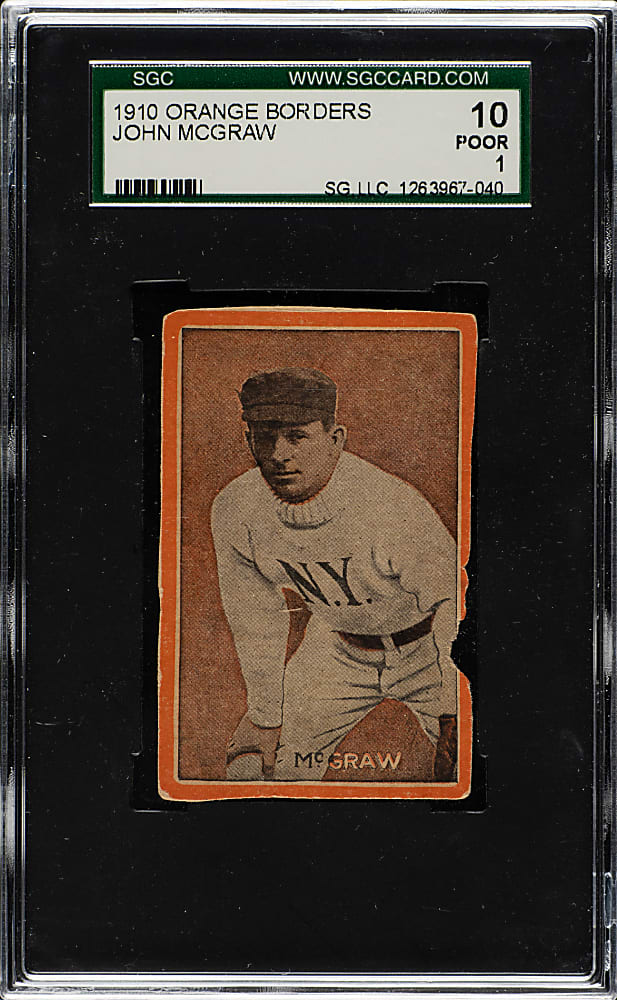 1910 "Orange Borders" John McGraw SGC POOR 10