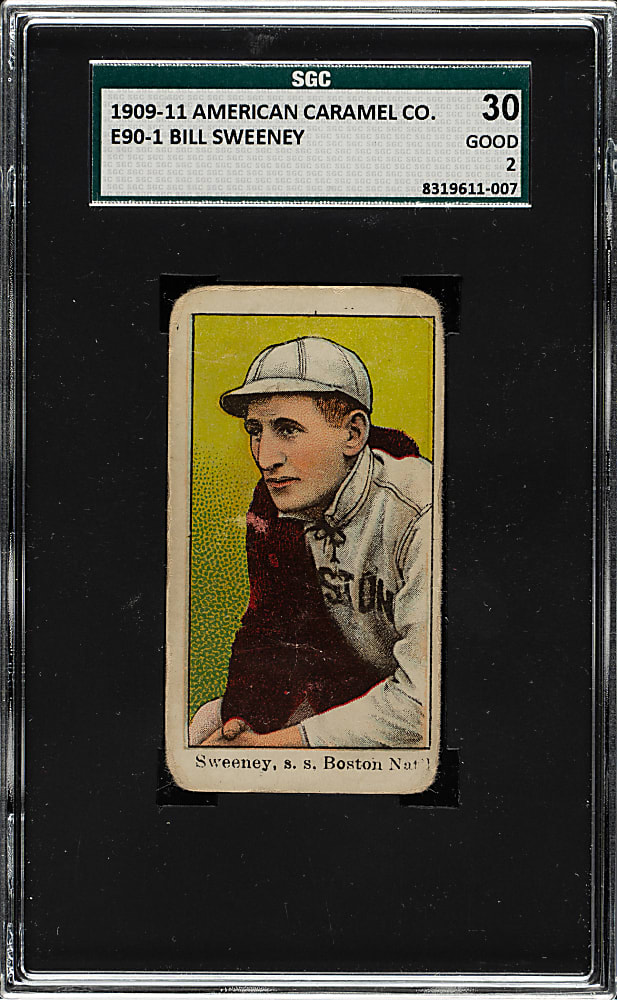 1909-1911 E90-1 American Caramel Bill Sweeney SGC GOOD 30